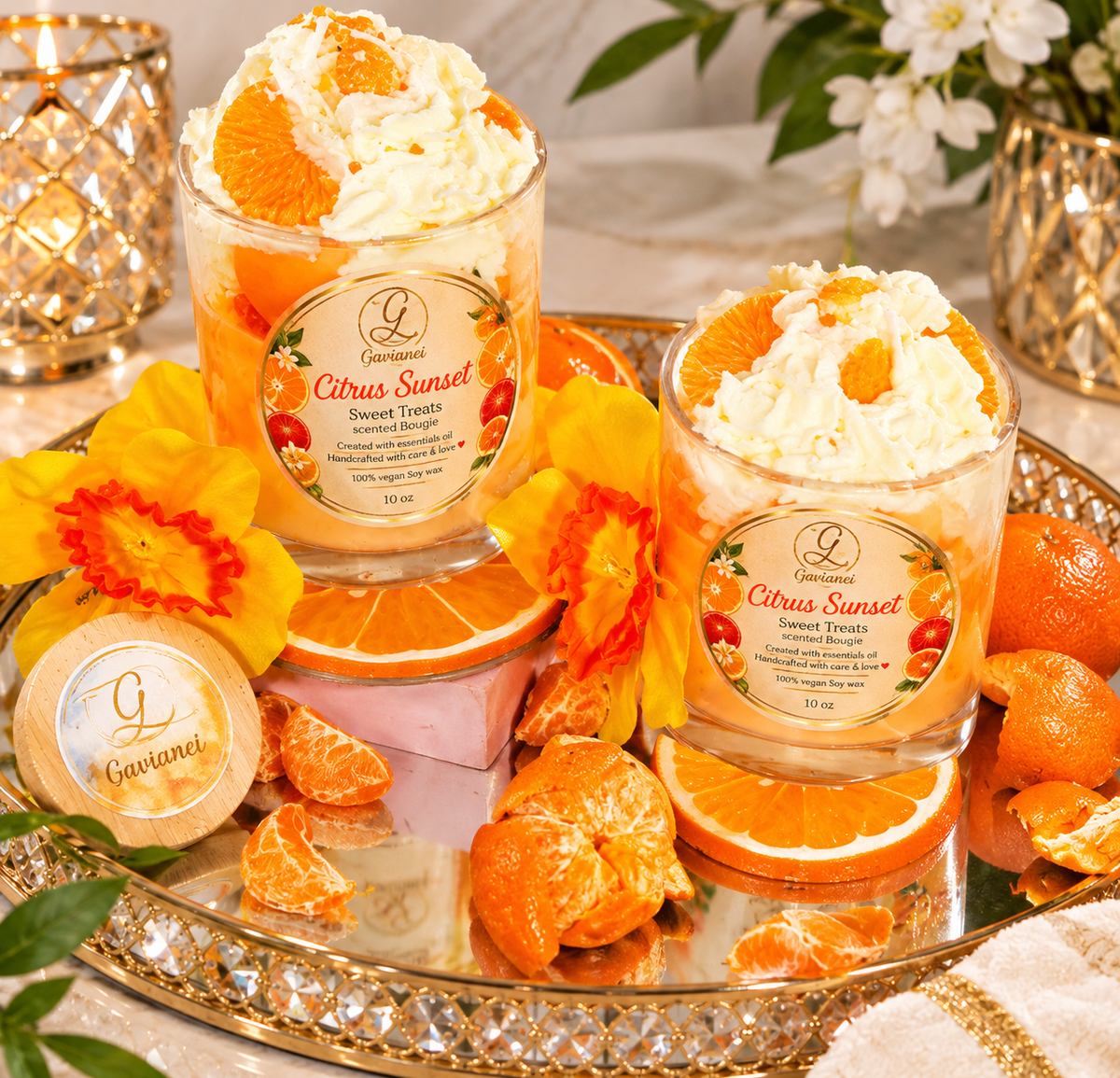 Sweet Treats Candle(Bougie)🍨🍓🫐🍌🍊