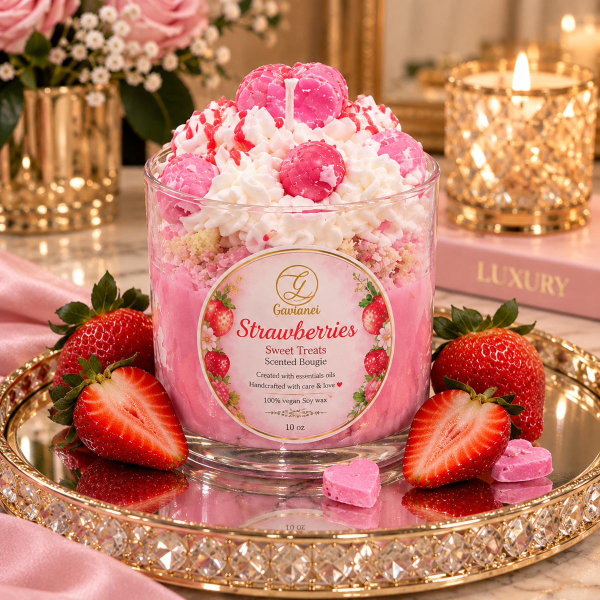 Sweet Treats Candle(Bougie)🍨🍓🫐🍌🍊