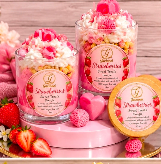 Sweet Treats Candle(Bougie)🍨🍓🫐🍌🍊