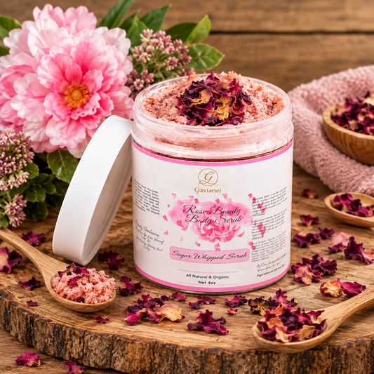 French Rose Beauty Sugar Scrubs 8oz