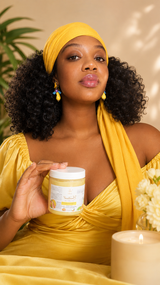Sunkissed butter soufflé (turmeric+Kojic acid)