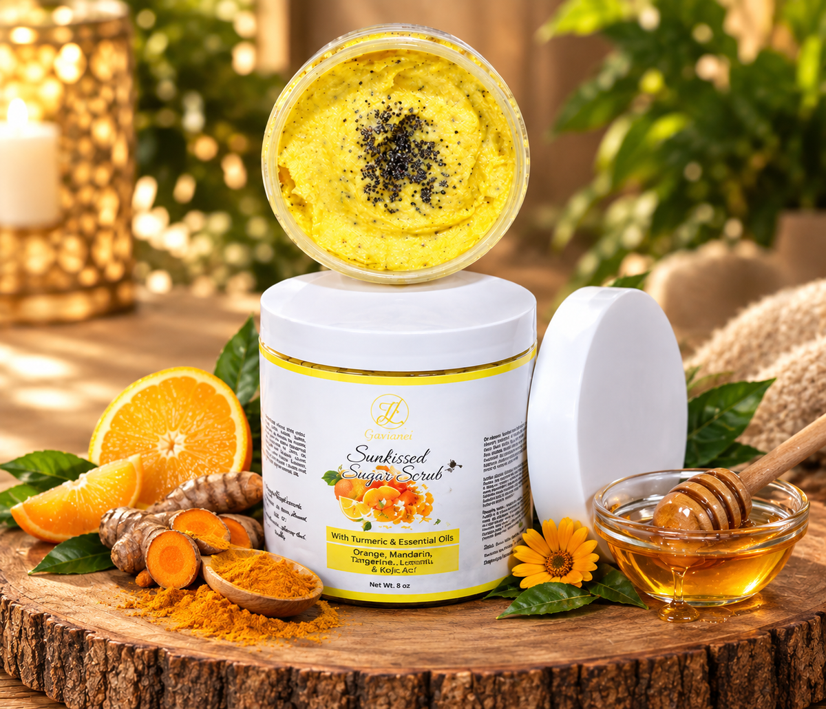 SUNKISSED Scrubs (Turmeric , carrot & Kojic Acid)